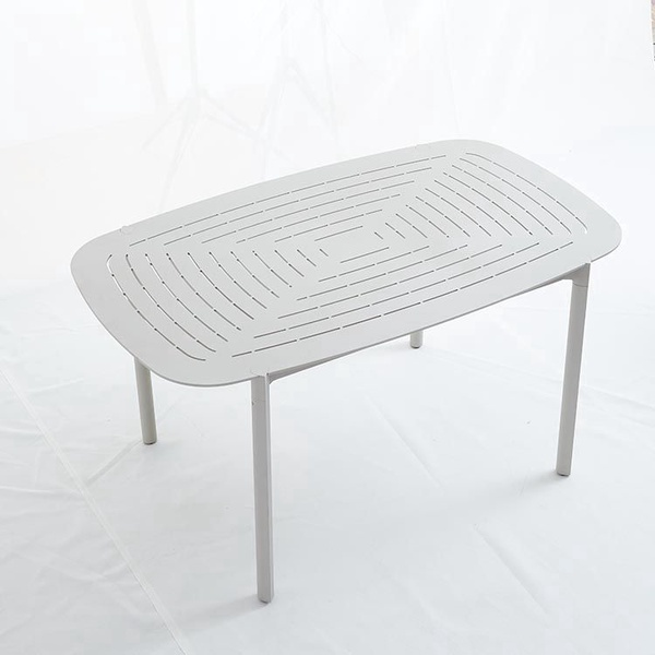 Gartentisch aus Stahl und Aluminium für den Außenbereich aus Metall【I can-30123】