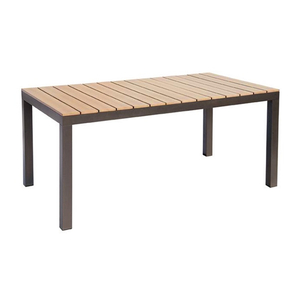 Gartentisch aus leuchtendem Sperrholz im Freien【Dt-16005】